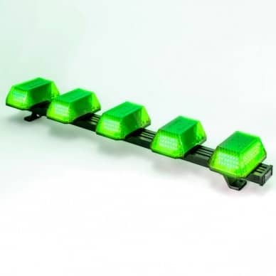 Giroflex 1.0mt 5 c�pulas 180 leds 12vcc 24vcc verde