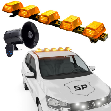 Giroflex 1.0mt �mbar 12v Carro viatura Sirene 6 tons