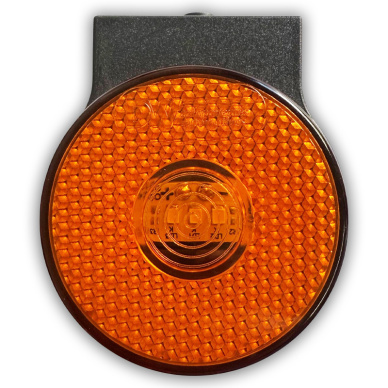 Lanterna Led 65mm com Suporte �mbar Carreta Caminh�o 12v 24v