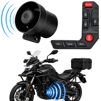 Sirene Moto 6 Tons Painel Luminoso Blindada Profissional 12v