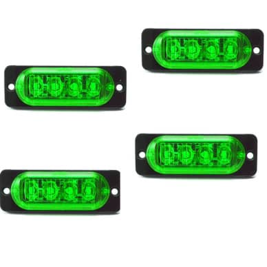4 Sinaleira Lanterna 12v ou 24v Led SMD verde 2w