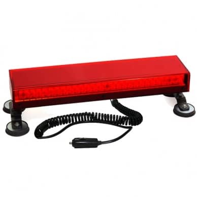 Giroled giroflex sinalizador barra 60cm im� e plug 12vcc vermelho