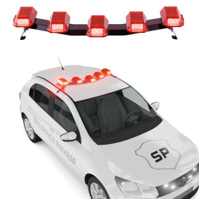 Giroflex Arco Asa 12v 24v 1.0MT vermelho
