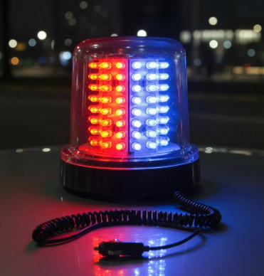 Giroled Giroflex redondo im� e plug 128 leds 12vcc azul vermelho