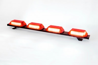 Giroflex 1.0mt 4 c�pulas 264 leds 12vcc 24vcc vermelho