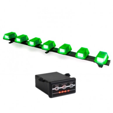 Giroflex 1.20mt 7c�pulas 354 leds 12vcc ou 24vcc verde