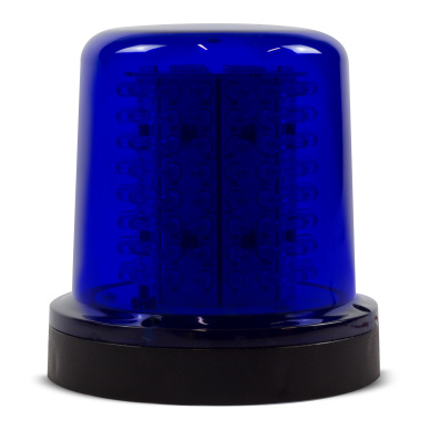 Giroled Giroflex redondo azul com base im�128 leds bivolt 110/220v