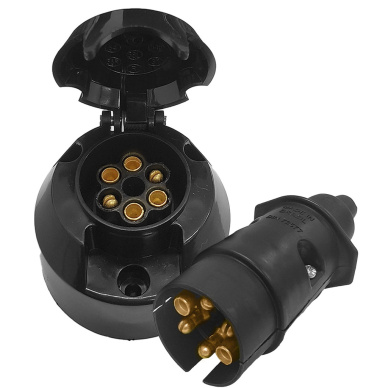 Plug engate Macho e f�mea 6 polos