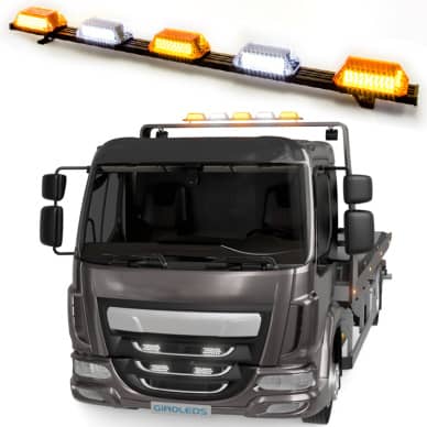 Giroflex 1.70mt 5 c�pulas 324 leds 12vcc 24vcc bicolor