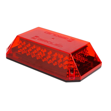 Giroflex Giroled c�pula fixa��o por parafusos 12vcc 24vcc vermelho