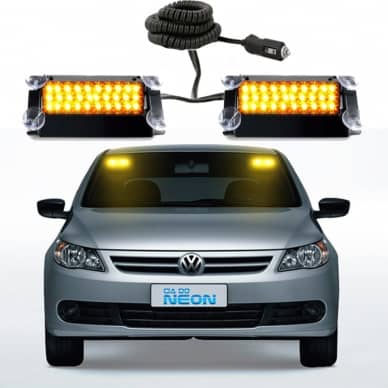 Estrobo Interno Duplo Para brisa Flash �mbar 12vcc
