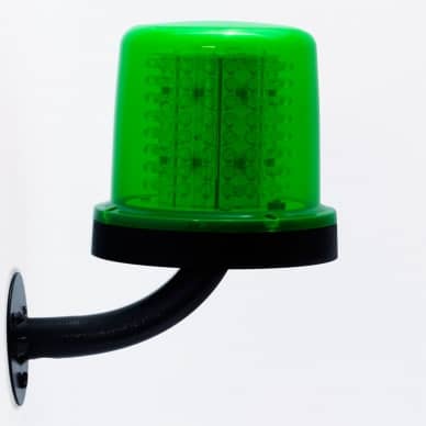 Giroled Giroflex redondo verde com suporte parede e 128 leds bivolt 110v 220v