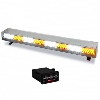 Giroled giroflex sinalizador barra led lateral 1.20mt 12v 24v bicolor