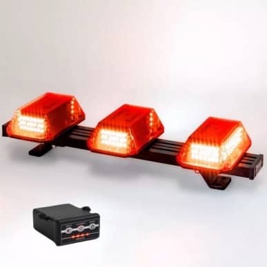 Giroled giroflex sinalizador barra 60cm c�pula 12v 24v vermelho