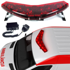 Giroflex 12v Arco completo vermelho Sirene integrada R�dio Engate