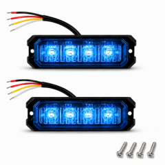 Par de Estrobo bivolt 12v 24v led Azul