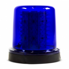 Giroled Giroflex redondo azul com fixação por parafusos e 64 leds 12vcc ou 24vcc