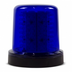 Giroled Giroflex redondo azul com fixação por parafusos e 128 leds 12vcc ou 24vcc