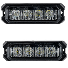 Par de Estrobo bivolt 12v 24v led vermelho