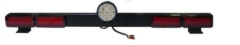 Barra linear traseira ambul�ncia 12v com 4 sinaleiras luz de embarque