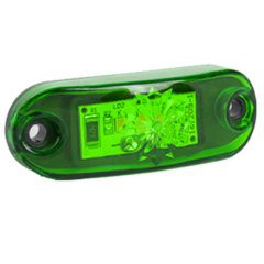 Sinaleira lanterna led SMD delimitadora Bivolt 12v 24v verde