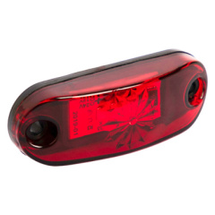 Sinaleira lanterna led SMD delimitadora Bivolt 12v 24v vermelha