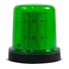Giroled Giroflex redondo verde com fixa��o por parafusos com 64 leds bivolt 110/220v
