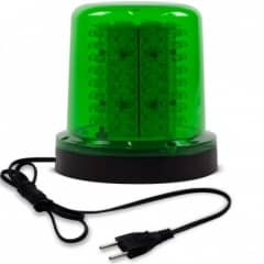 Giroled Giroflex redondo verde com fixa��o por parafusos com 128 leds bivolt 110/220v com tomada
