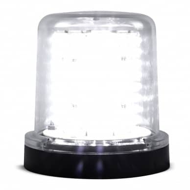    Giroled Giroflex redondo branco com fixa��o por parafusos com 128 leds bivolt 110/220v