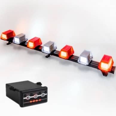 Giroflex 1.20mt 7c�pulas 354 leds 12vcc ou 24vcc vermelho e branco