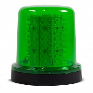 Giroled Giroflex redondo fixa��o por parafusos 128 leds 12vcc 24vcc verde