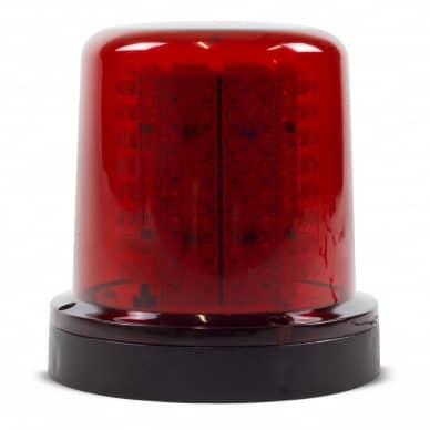  Giroled Giroflex redondo vermelho com fixa��o por parafusos com 128 leds bivolt 110/220v
