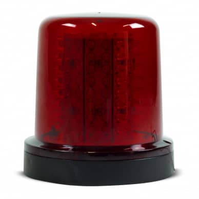 Giroled Giroflex redondo vermelho com fixa��o por parafusos com 64 leds bivolt 110/220v